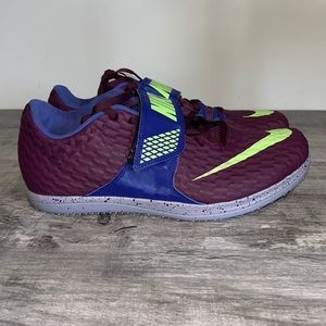 Nike Zoom HJ Elite High Jump Track & Field Spikes Multi Men’s Size Purple